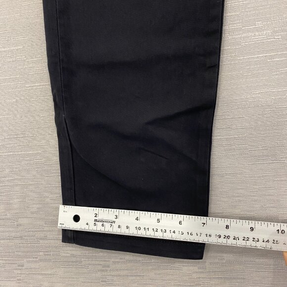 Calvin Klein Chino Pants Mens 30 x 32 Black Slim Fit Straight Flex Waist Cotton - Picture 10 of 13
